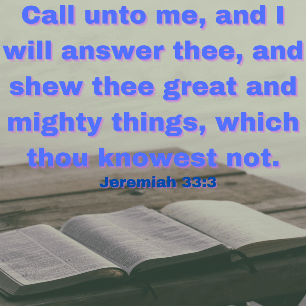Jeremiah 33:3