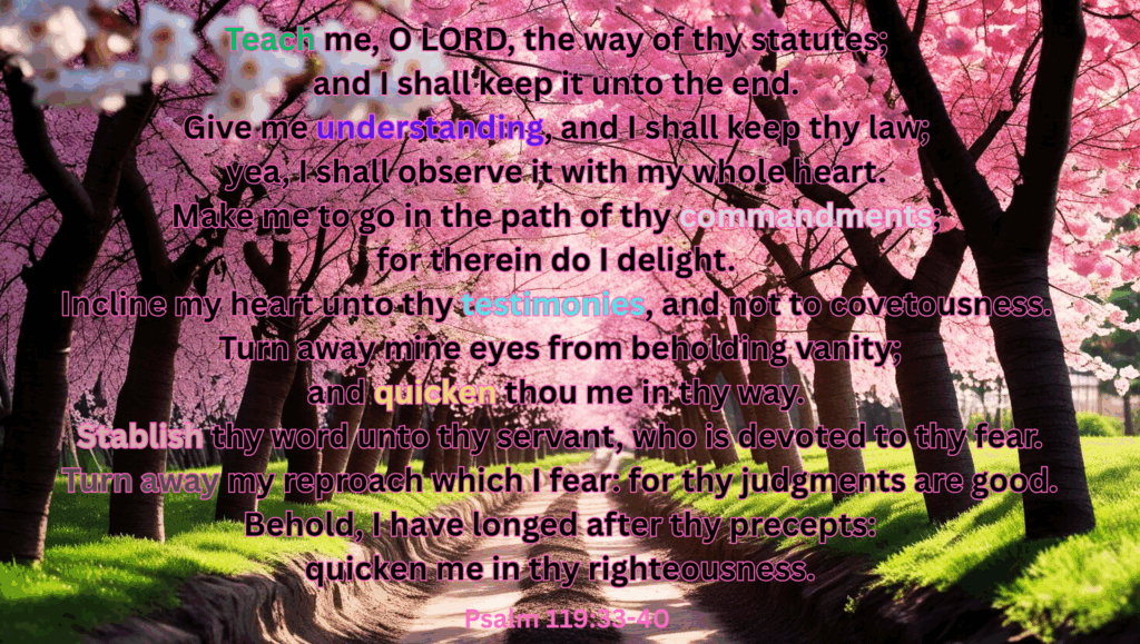 Psalm 119:33-40